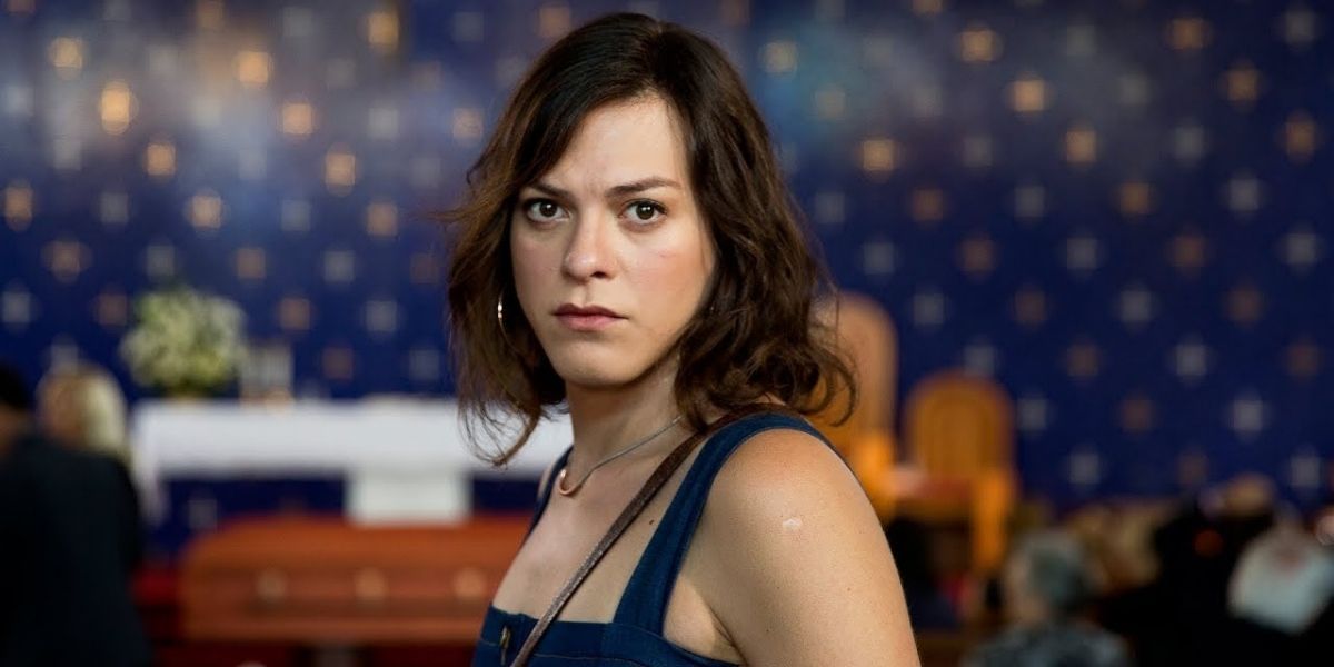 Daniela Vega looking at the camera in A Fantastic Woman