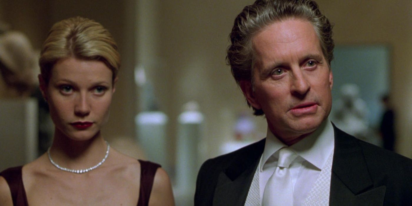 Gwyneth Paltrow and Michael Douglas in A Perfect Murder