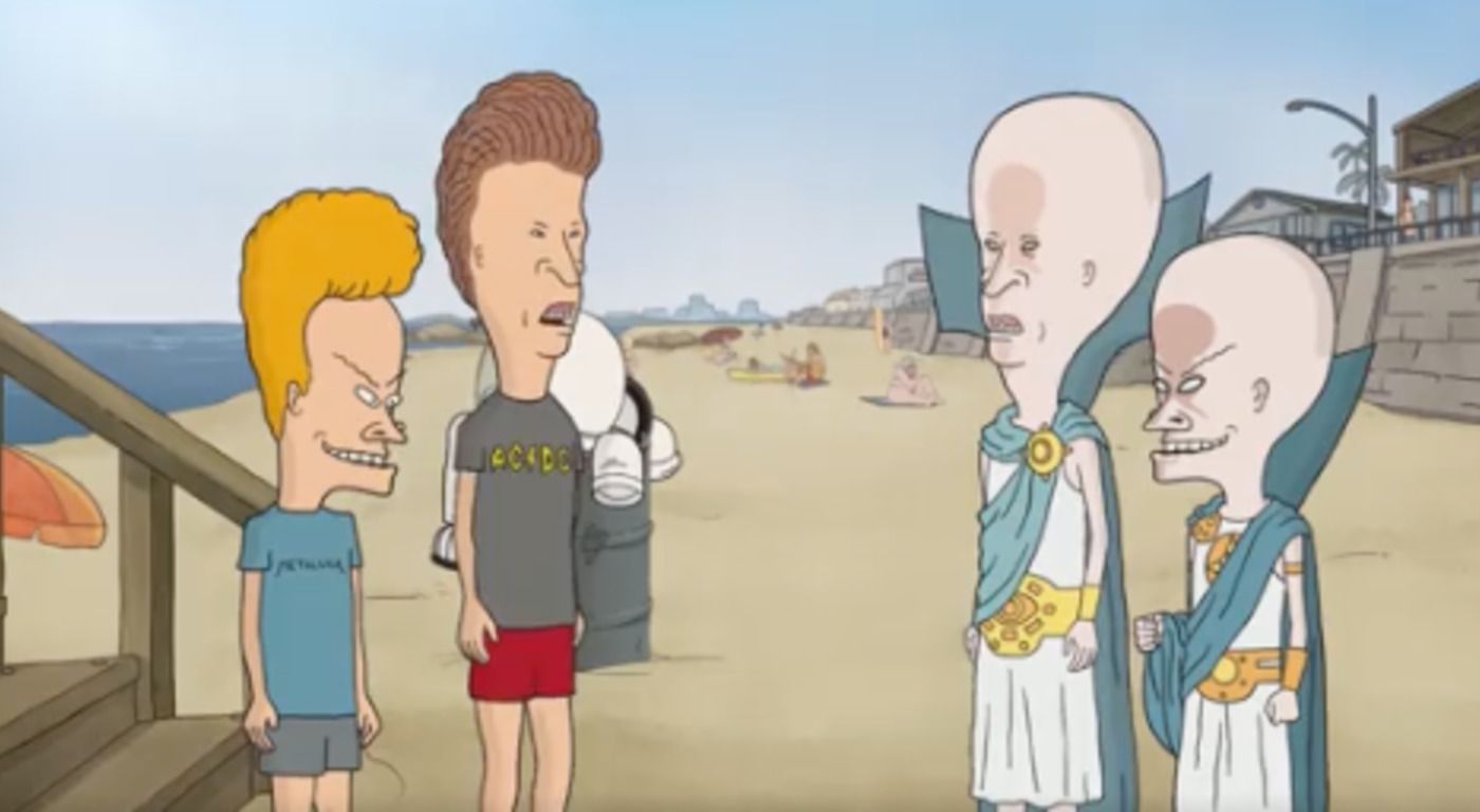 Beavis and ButtHead Clip Shows Them Meeting Their More Intelligent Selves