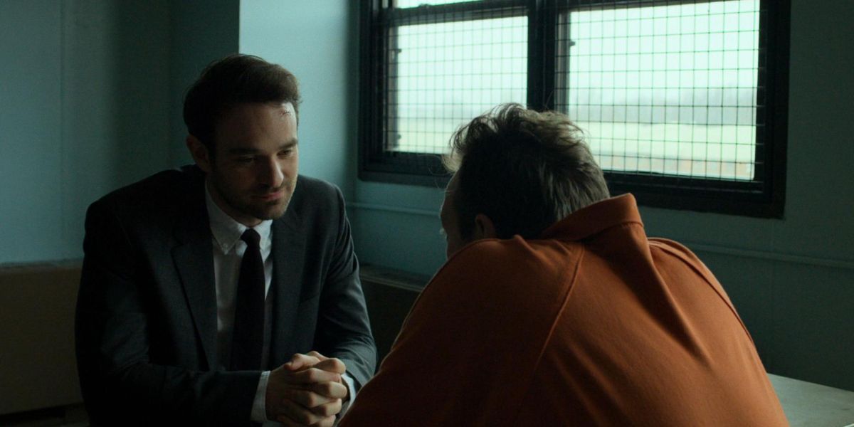 Charlie Cox's Matt Murdock being an attorney at law in day time. 