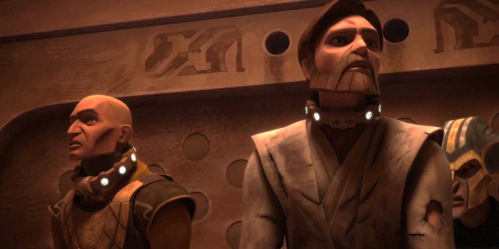 Obi-Wan and Captain Rex are trapped by the Zygerrians
