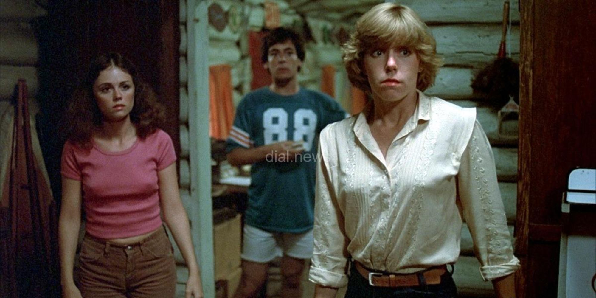 Three teens in a cabin in Friday the 13th