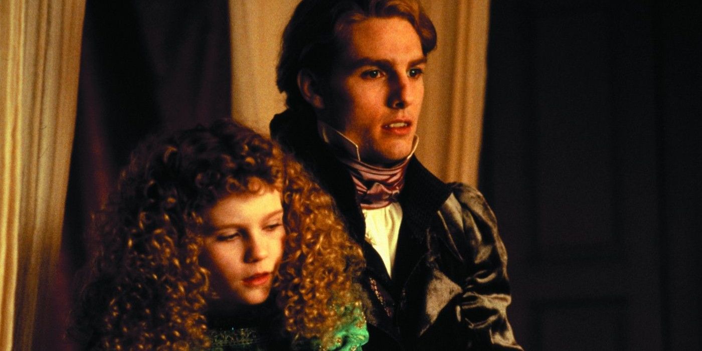 Tom Cruise as Lestat with Kristen Stewart as Claudia in Interview with the Vampire