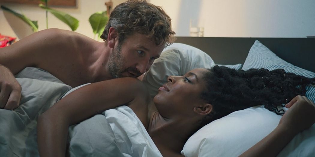 the incredible jessica james stars jessica williams and chris o'dowd in bed