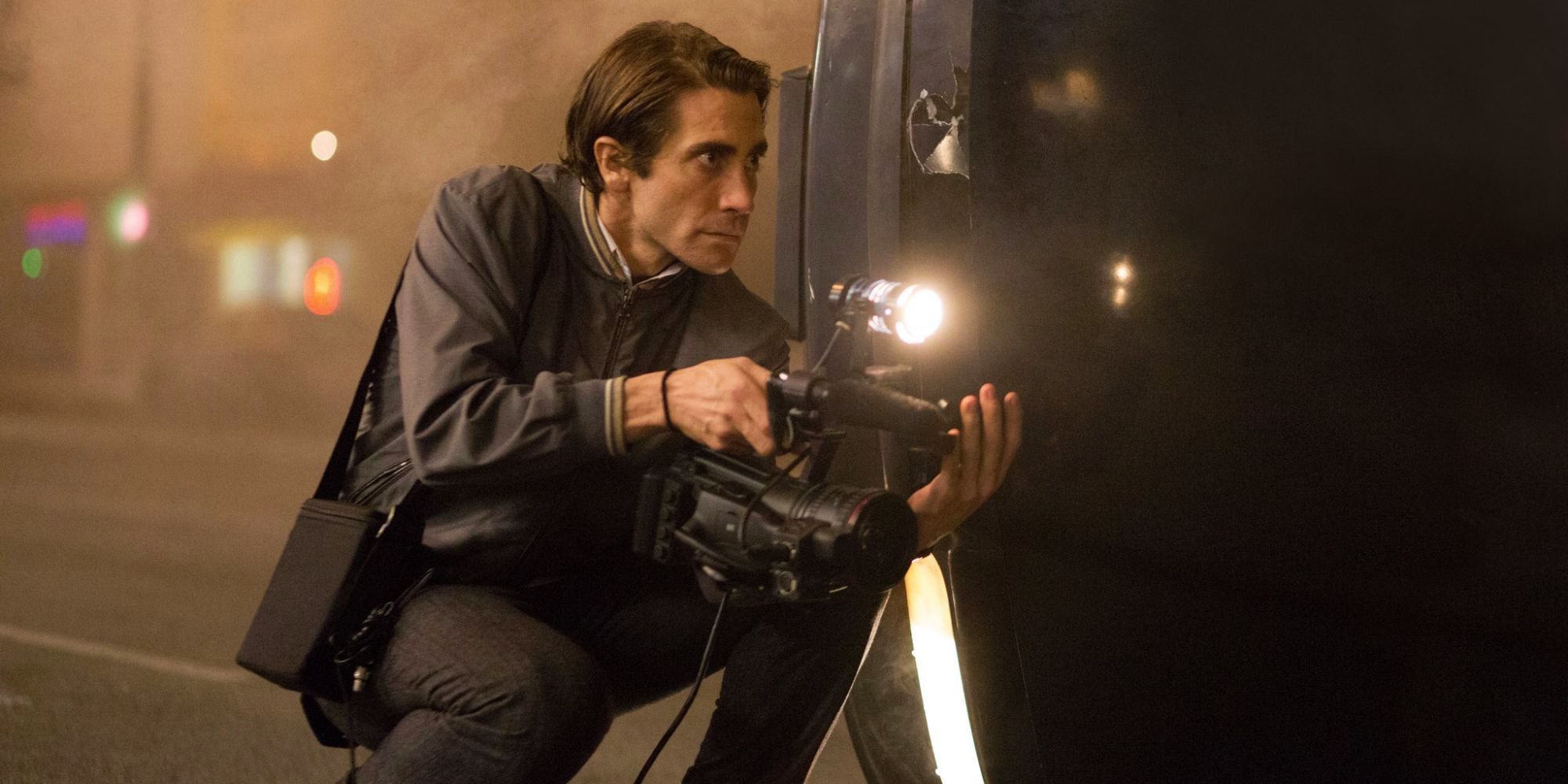 Jake Gyllenhaal sebagai Louis Bloom di Nightcrawler (2014)