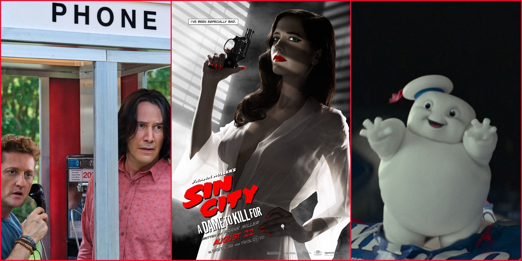 Bill & Ted 3, Sin City 2 poster, Ghostbusters:Afterlife, marshmallow mini, Eva Greene, Keanu Reeves, Alex Winter