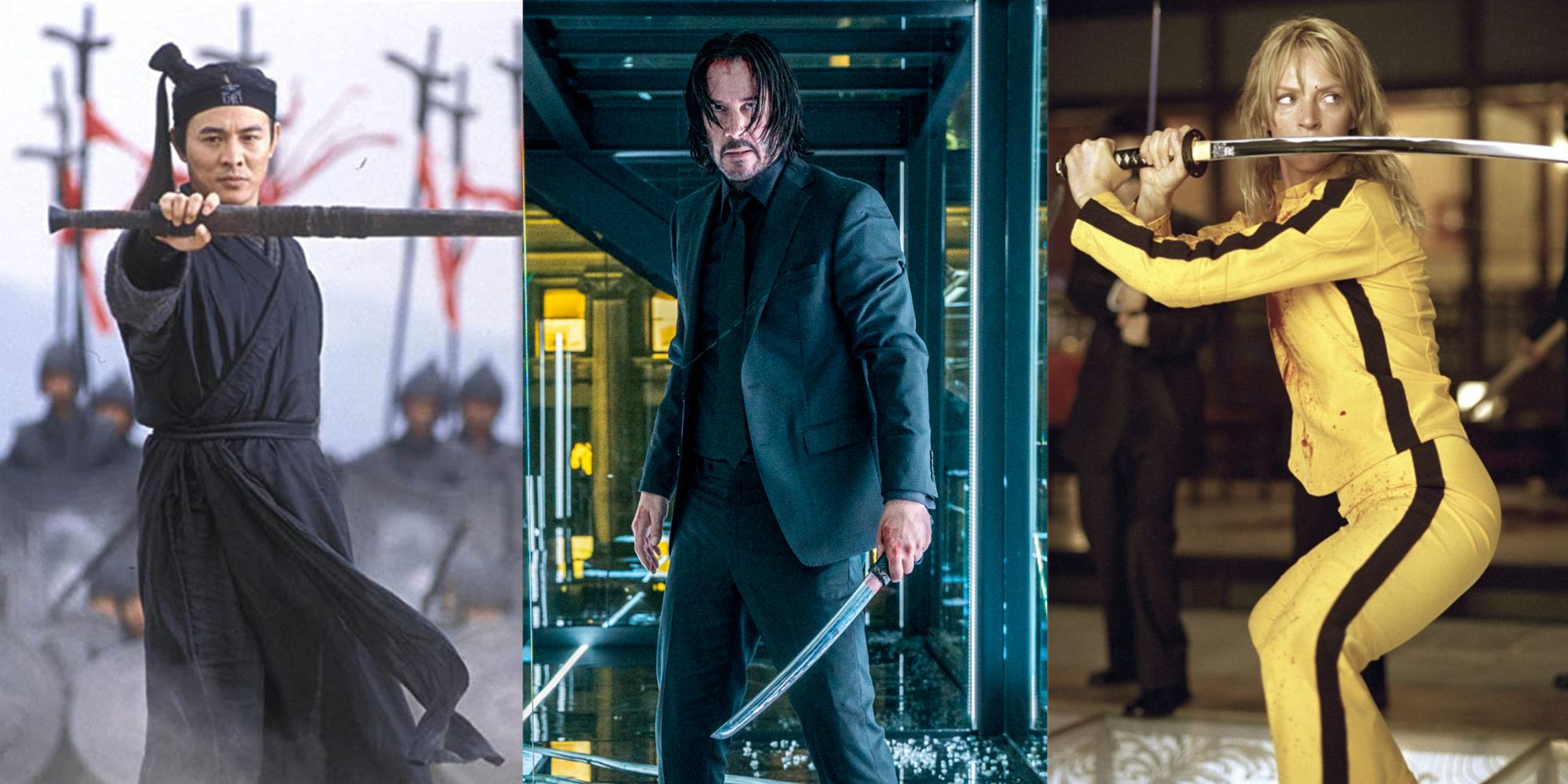 Hero, John Wick 3, Kill Bill swords