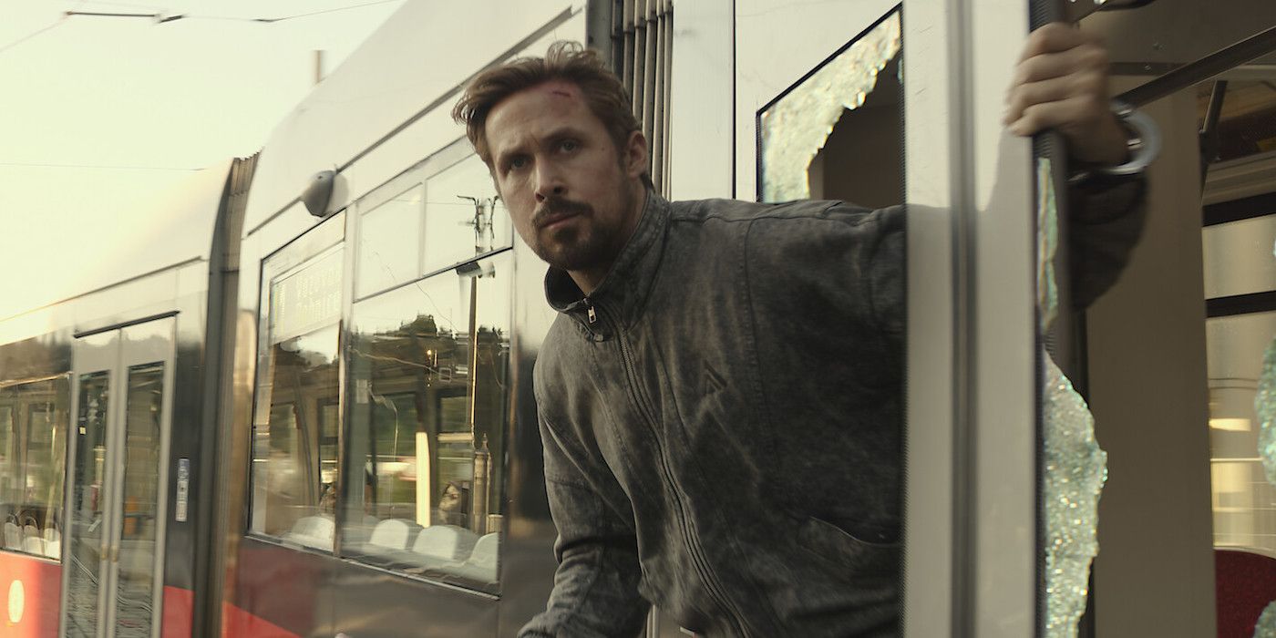 Ryan Gosling dans un train