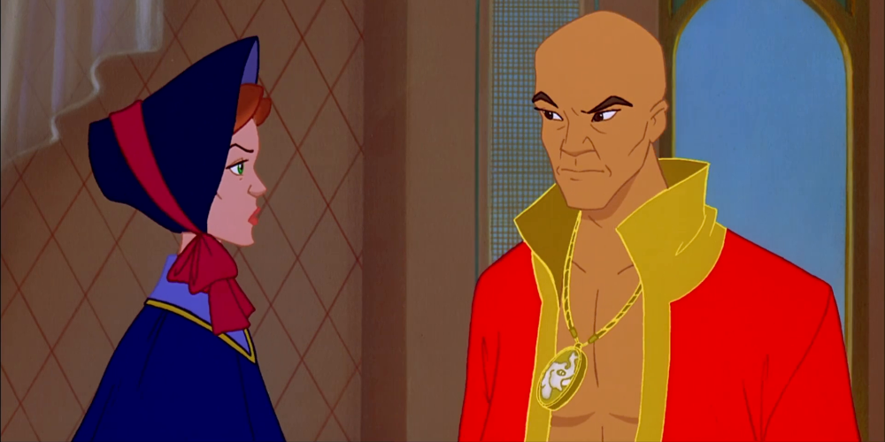 Anna Leonowens and King Mongkut of Siam in Rankin/Bass' The King and I