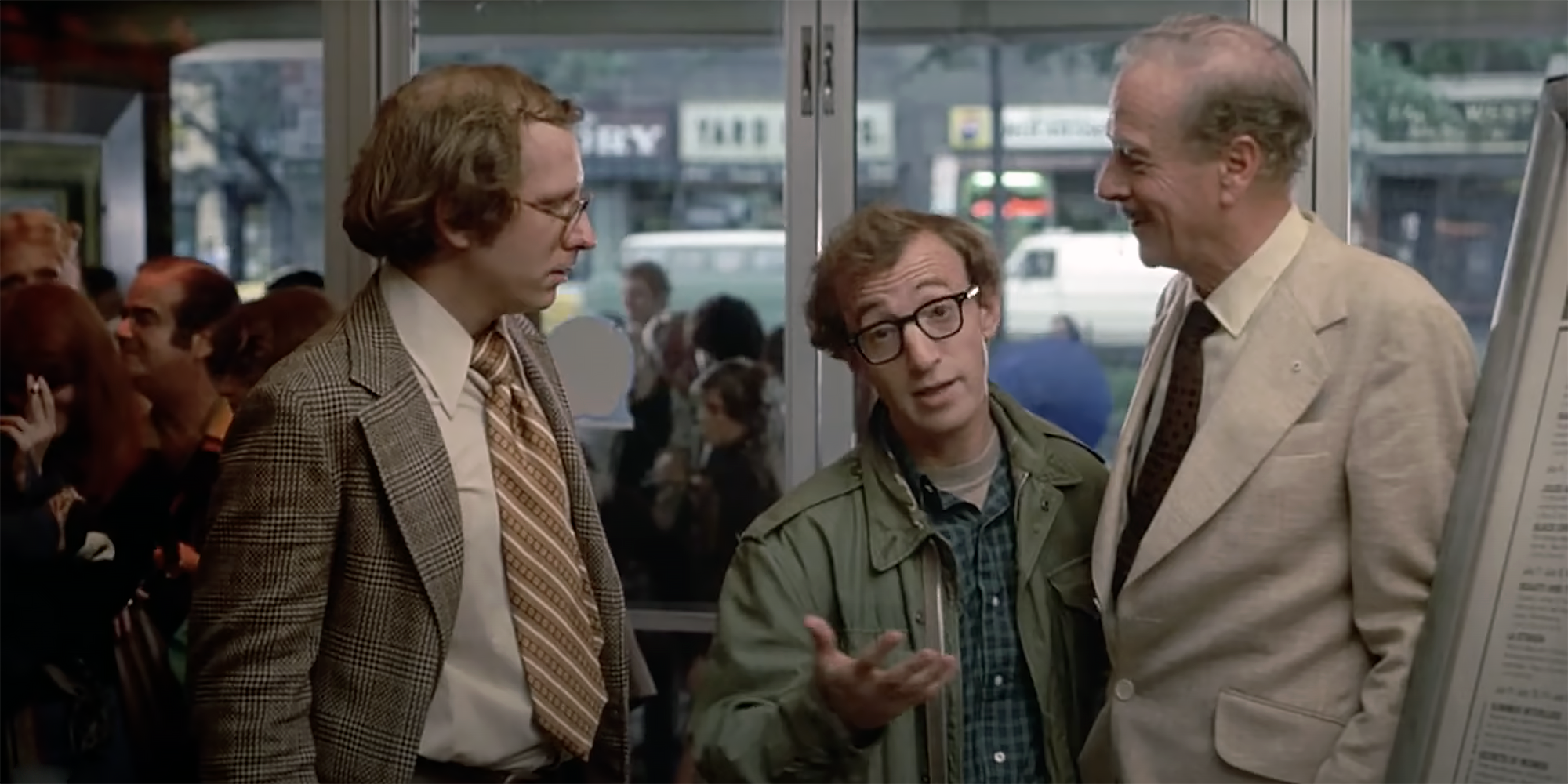 Few filmmakers break the fourth wall more often than Woody Allen, like this scene in Annie Hall.