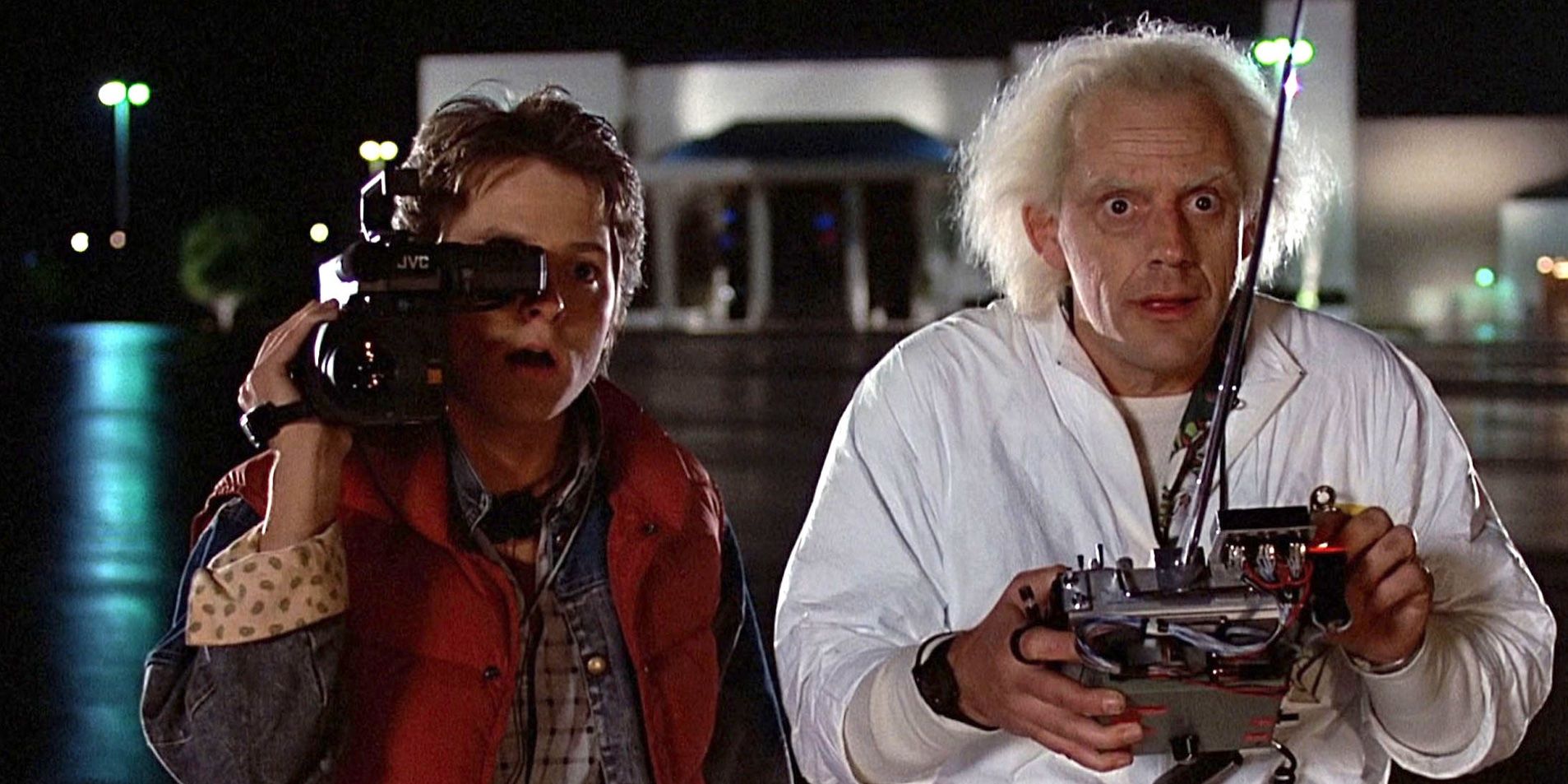 Michael J. Fox and Christopher Lloyd in 'Back to the Future'