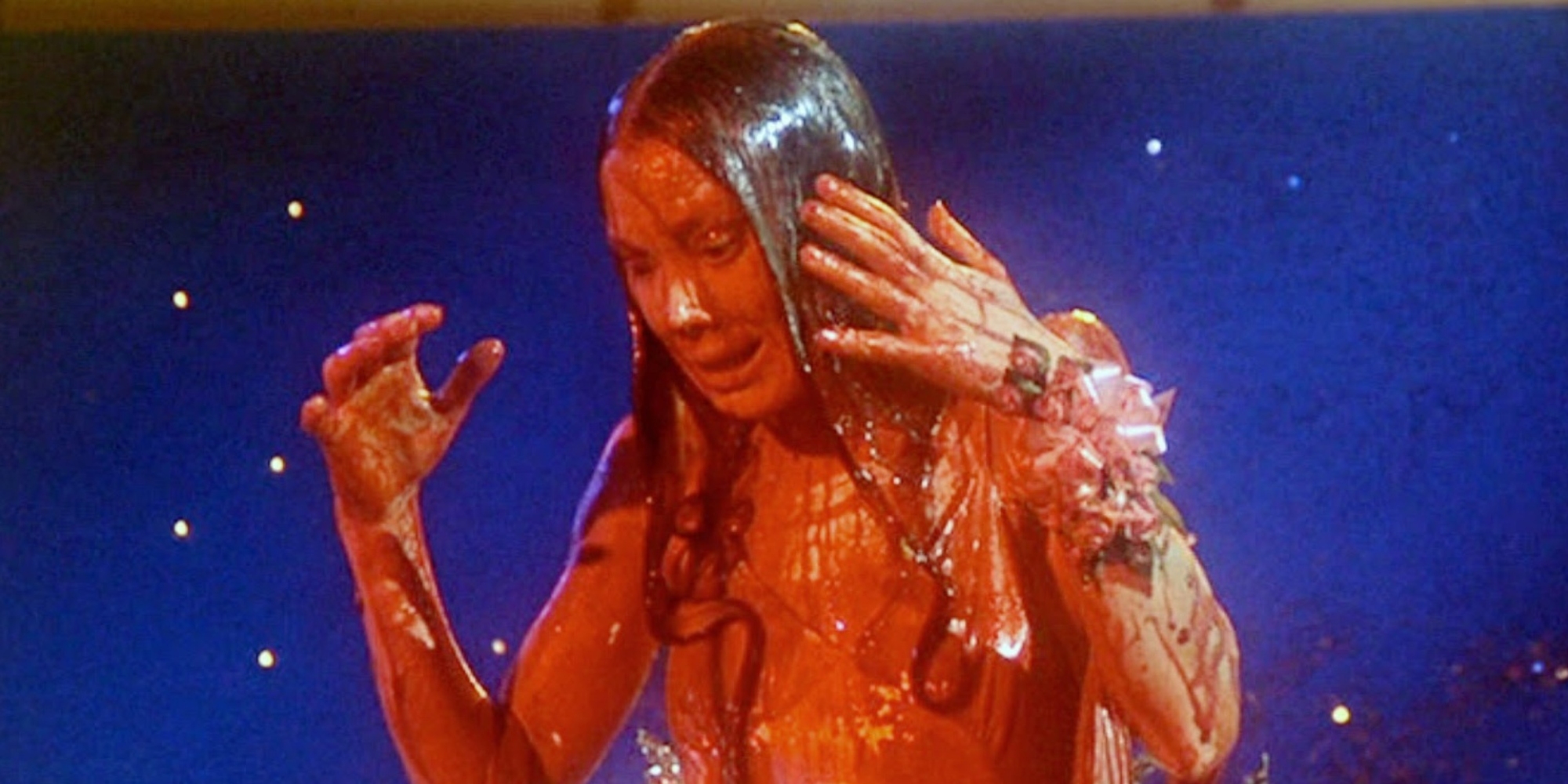 Carrie covered in blood on her prom night