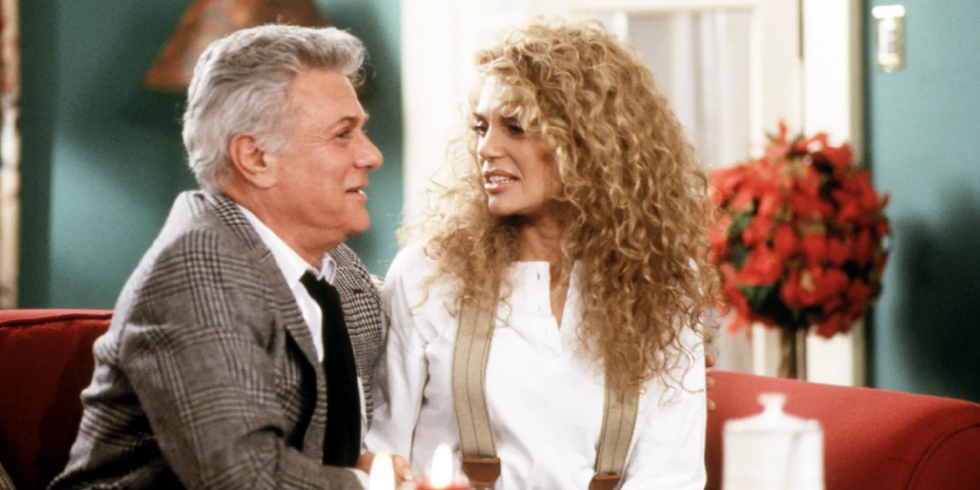Dyan Cannon and Tony Curtis in Christmas in Connecticut (1992)