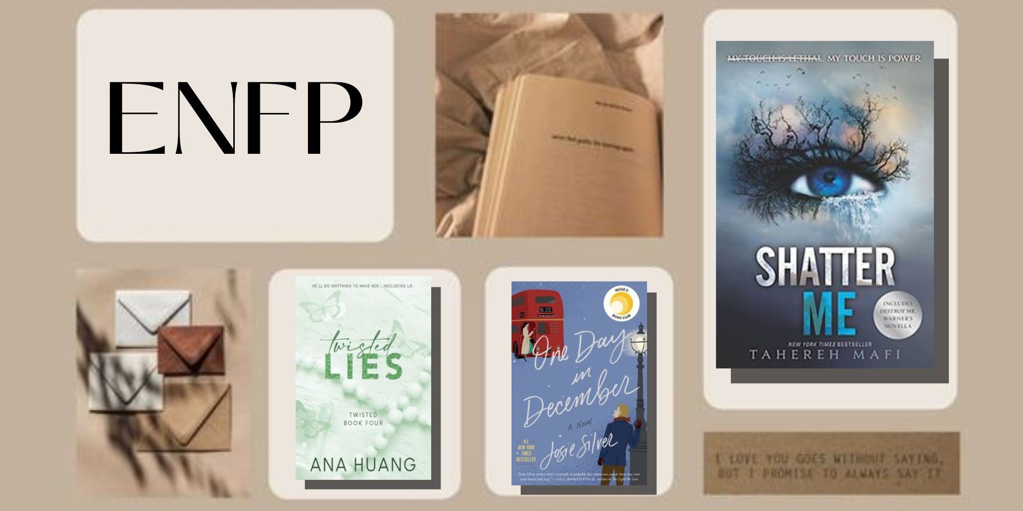Books for the ENFP personality type