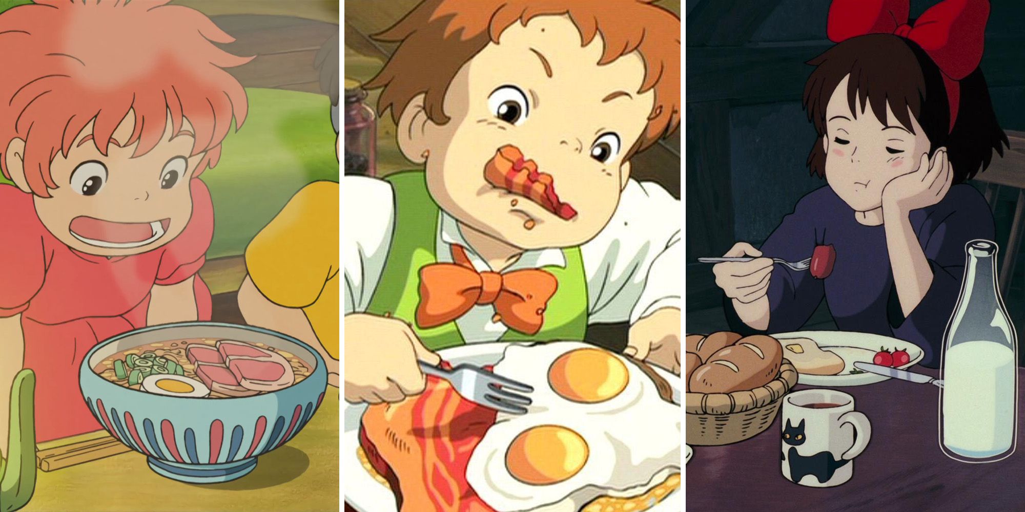 Studio Ghibli Characters Eating