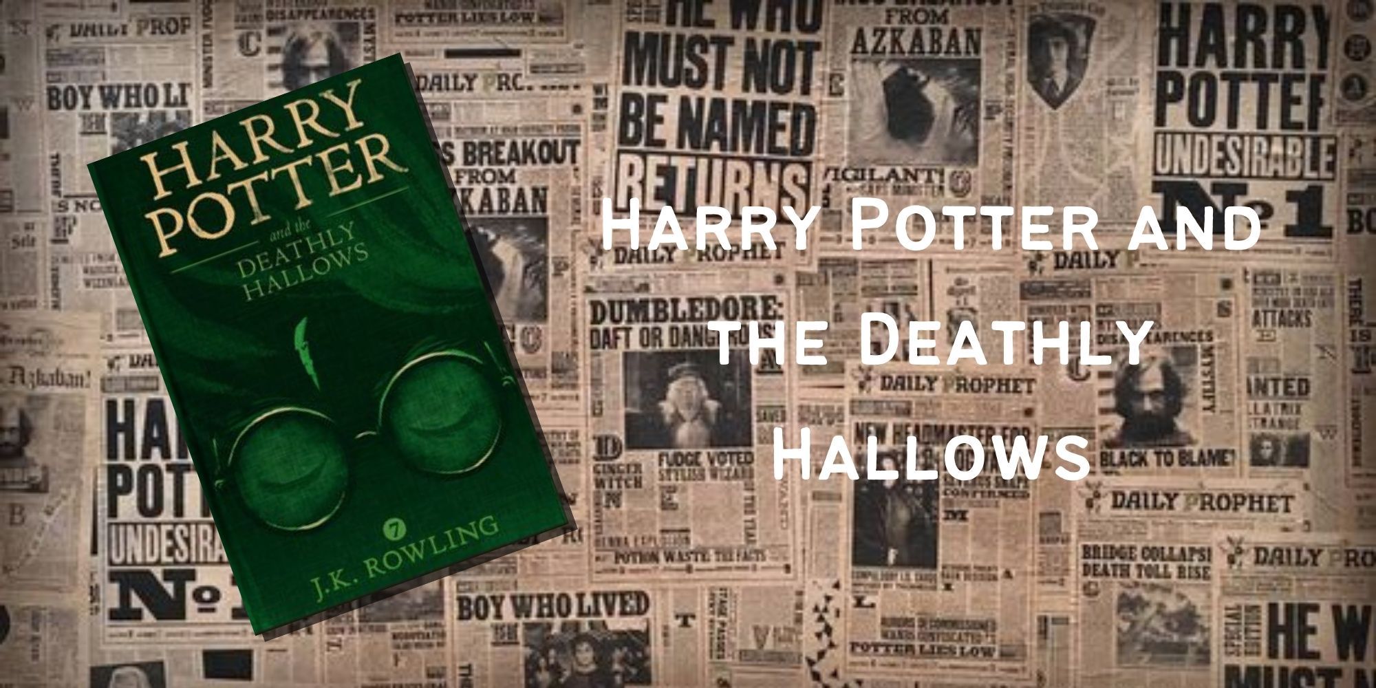 The cover of Harry Potter and the Deathly Hallows