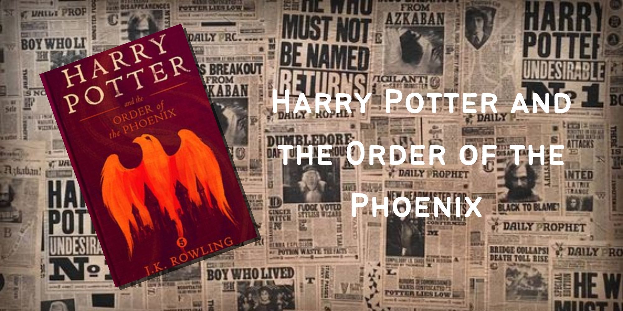 The cover of Harry Potter and the Order of the Phoenix 