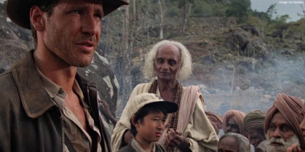 Harrison Ford and Ke Huy Quan in 'Indiana Jones and the Temple of Doom'