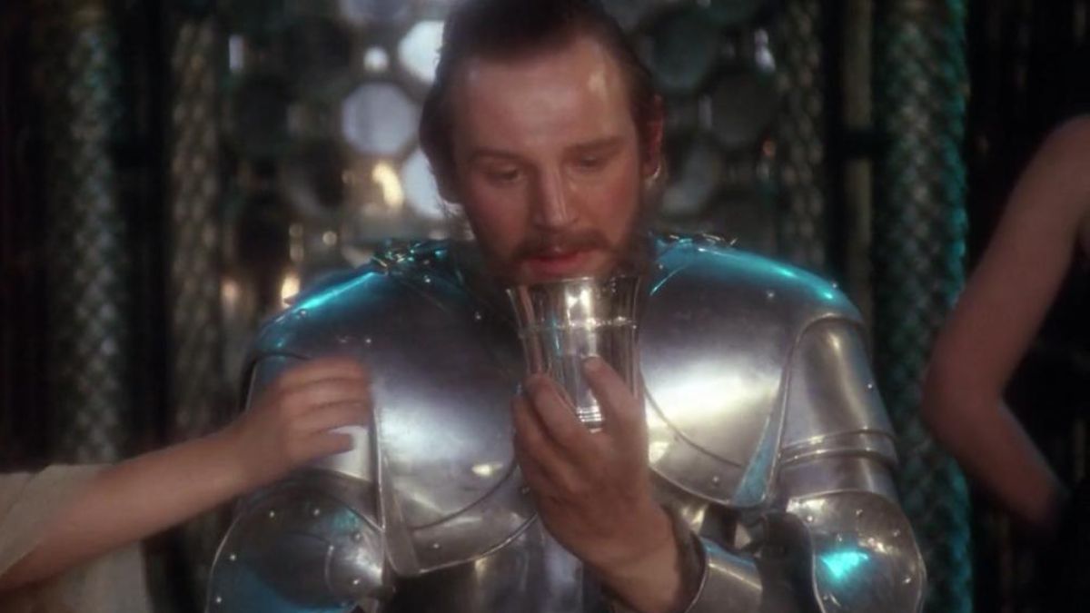 Liam Neeson in 'Excalibur.'