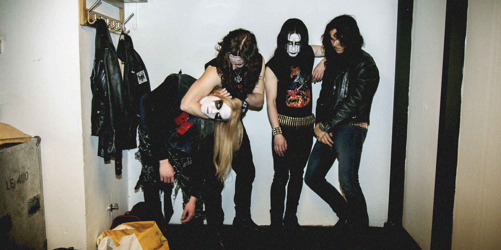 A band photo from Lords of Chaos