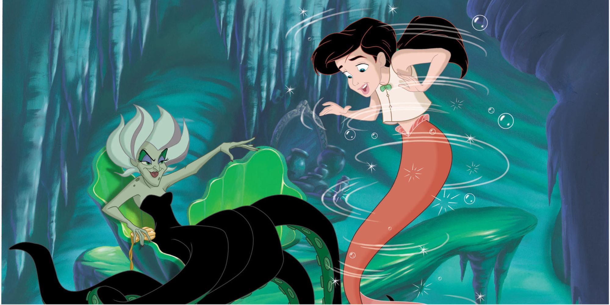 Morgana and Melody in The Little Mermaid II: Return to the Sea