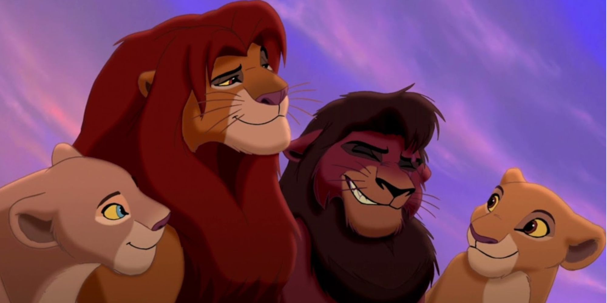 Nala, Simba, Kovu, and Kiara The Lion King II: Simba's Pride