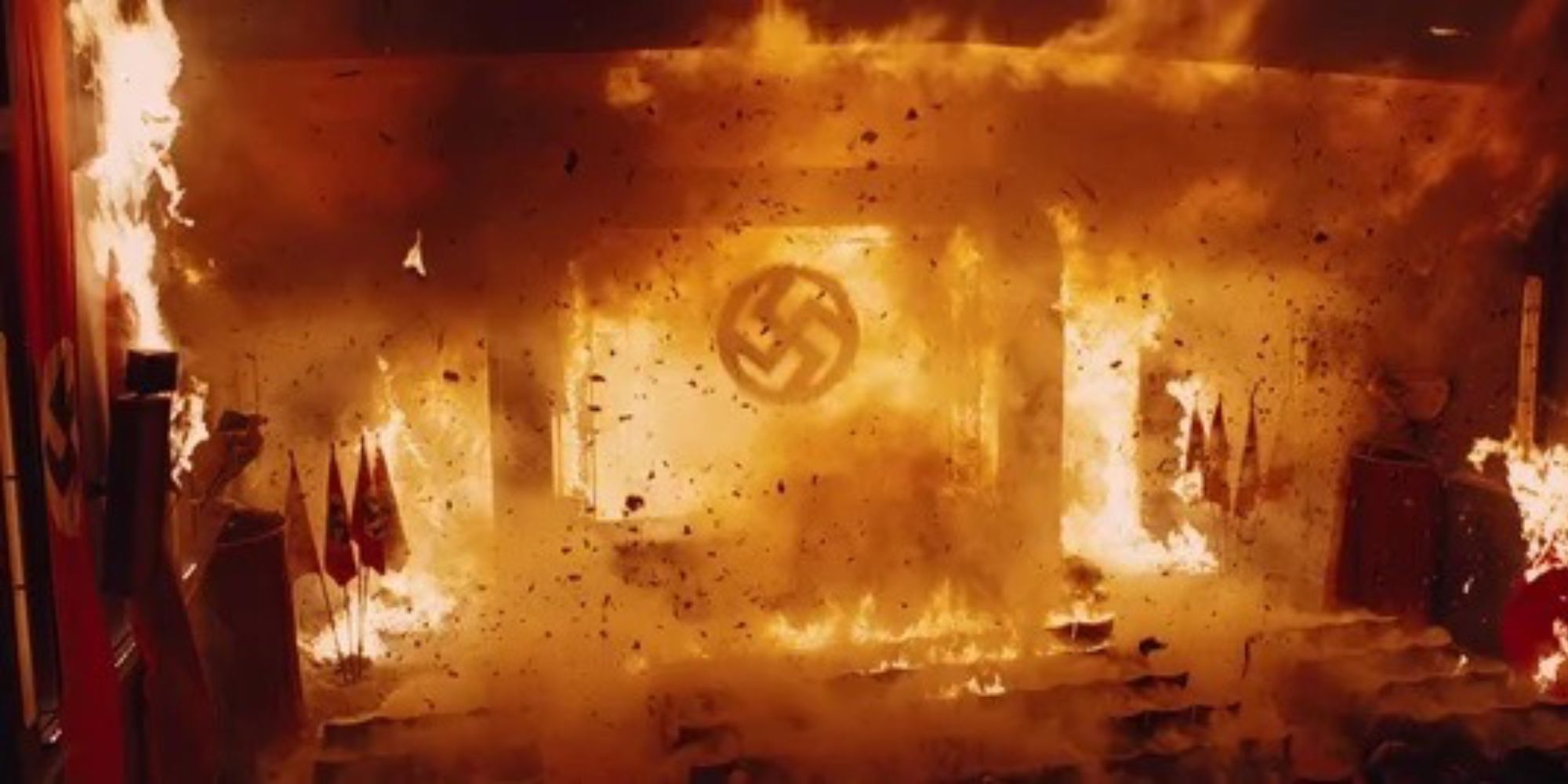 Nazi higher ups are killed in the theater in 'Inglorious Basterds'