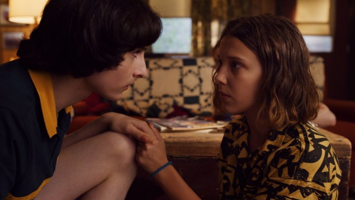 Eleven (Millie Bobby Brown) and Mike (Finn Wolfhard) on 'Stranger Things.'