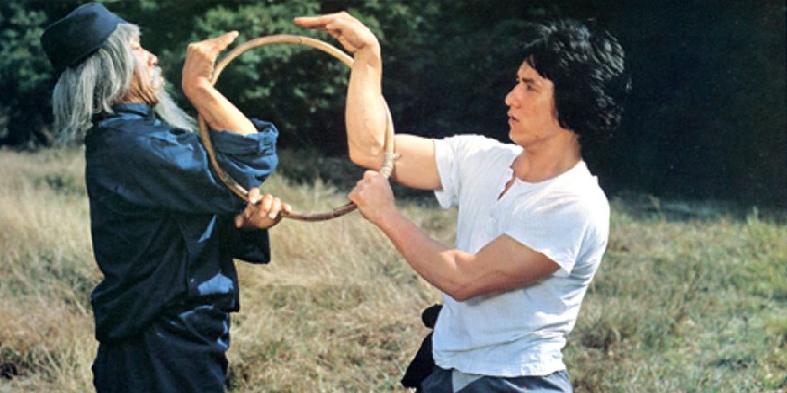  Jackie Chan and Siu-Tin Yuen training in Snake in the Eagle's Shadow