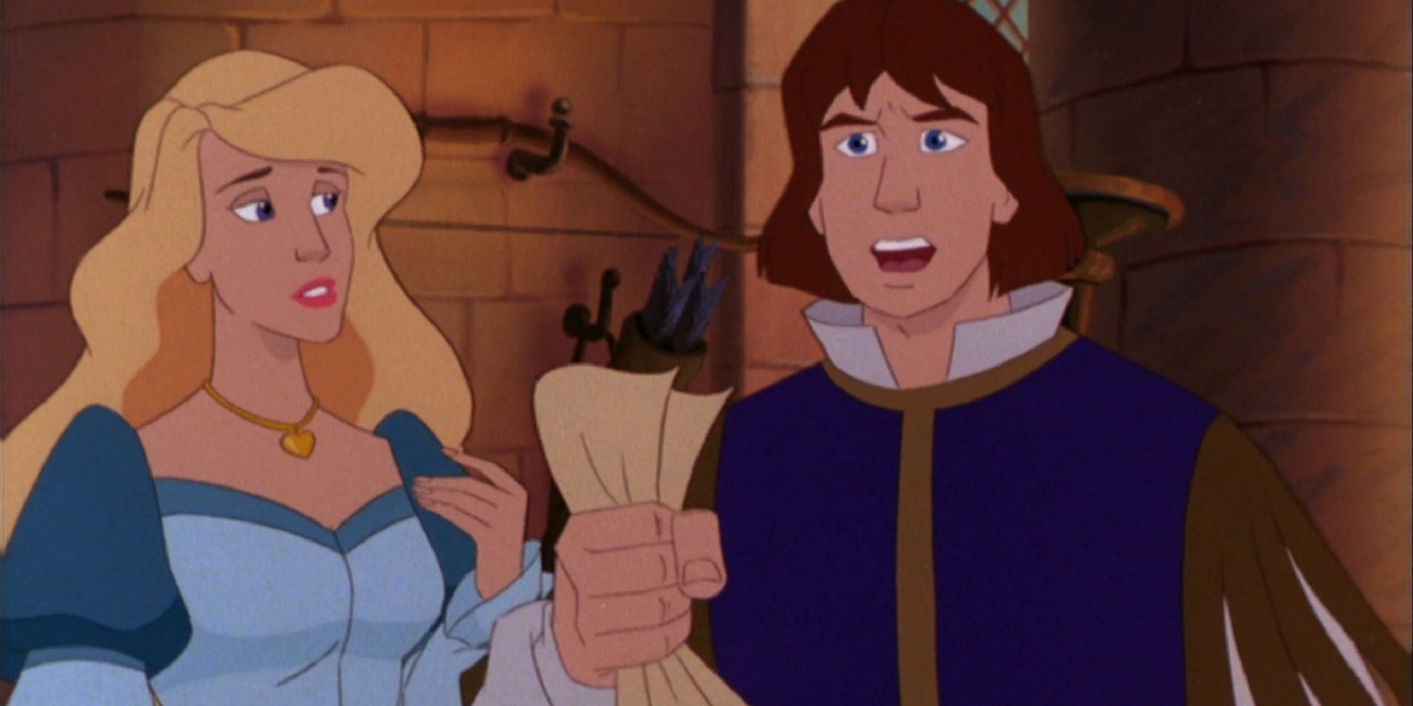 Princess Odette and Prince Derek in The Swan Princess III: The Mystery of the Enchanted Treasure.