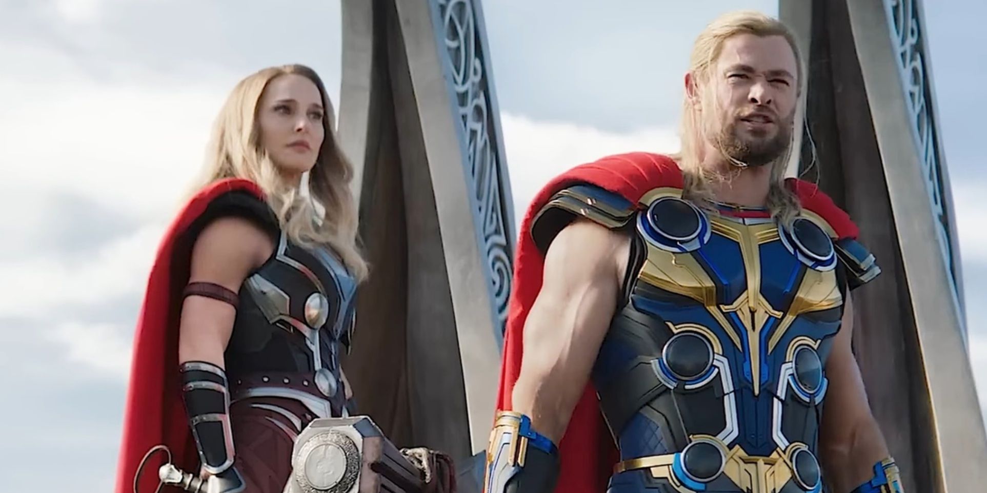 Chris Hemsworth and Natalie Portman in 'Thor: Love and Thunder'