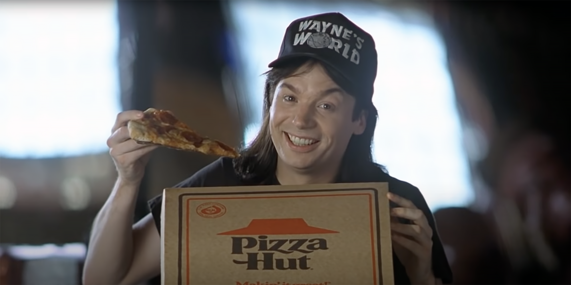 The use of fourth wall breaks in 'Wayne's World' is very meta