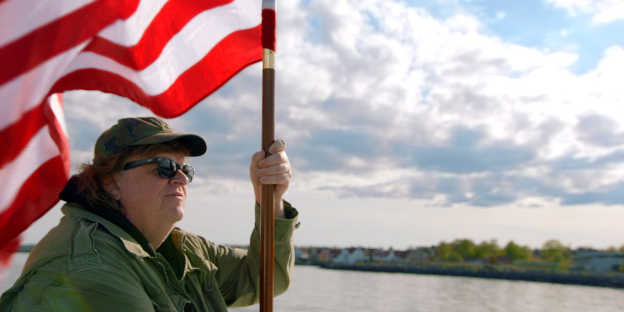 Where to Invade Next, Michael Moore, US flag, water