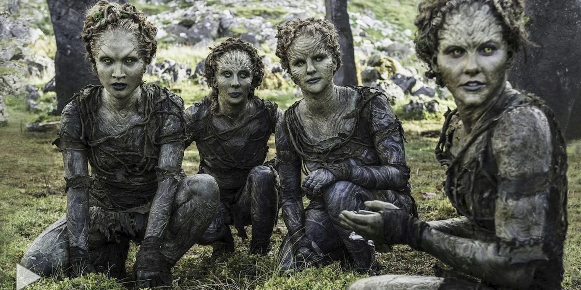 A group of the Children of the Forest in a flashback from Game of Thrones