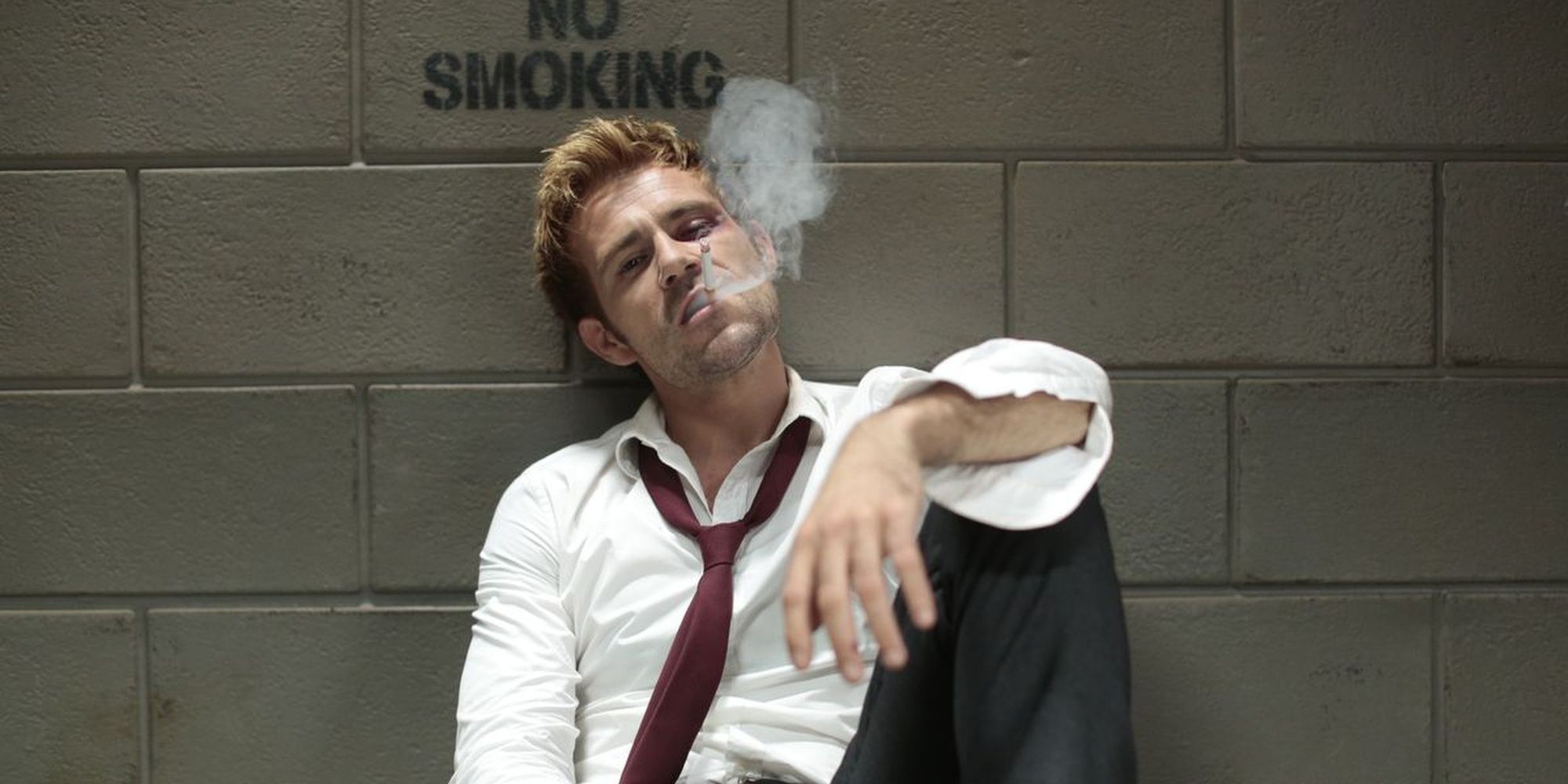 John Constantine having a smoke