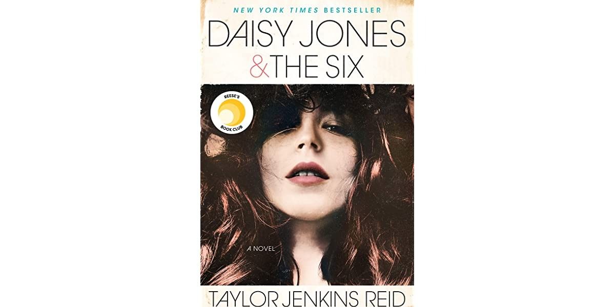 The cover of the book "Daisy Jones and The Six"