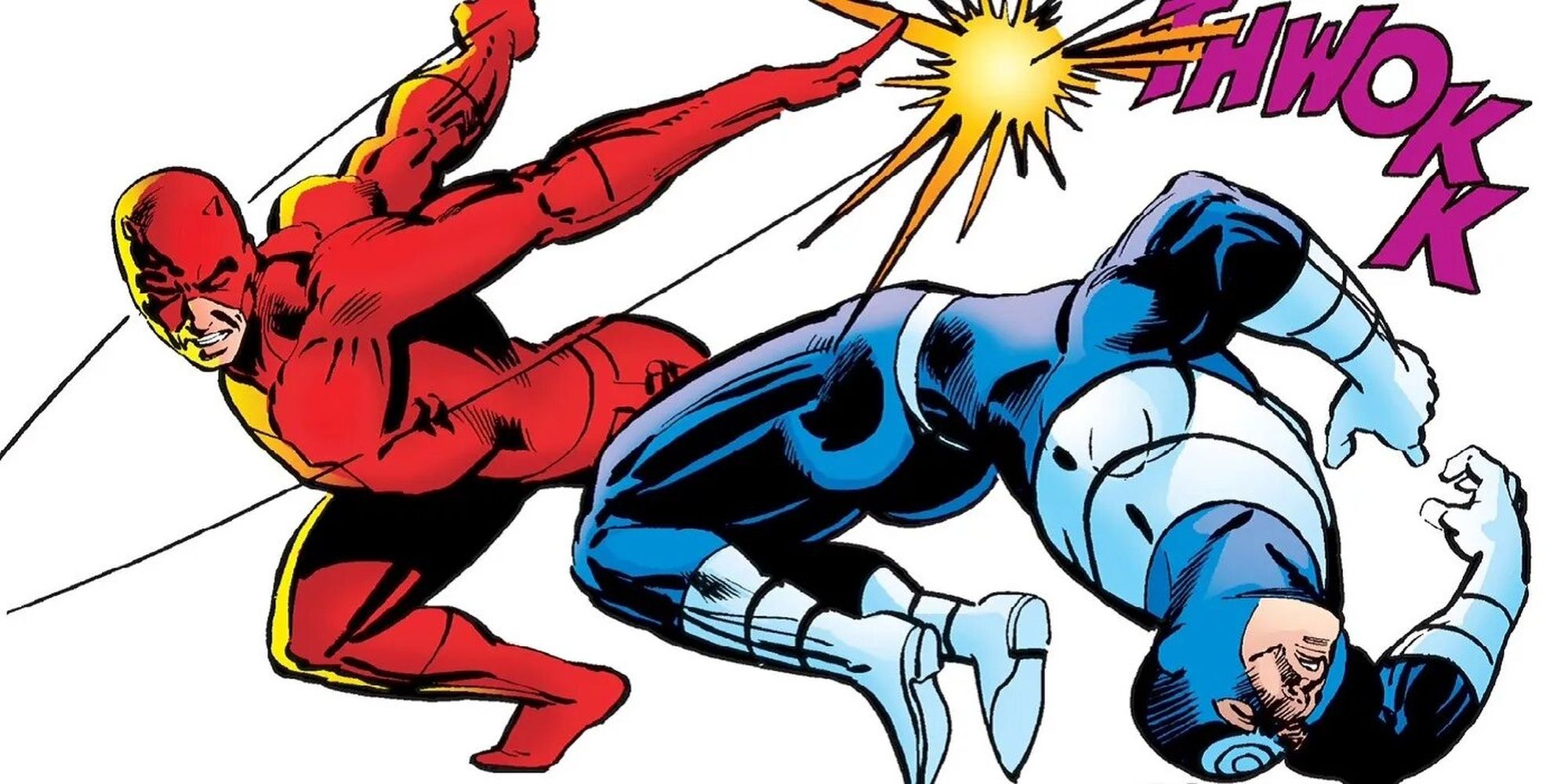Daredevil fighting Bullseye