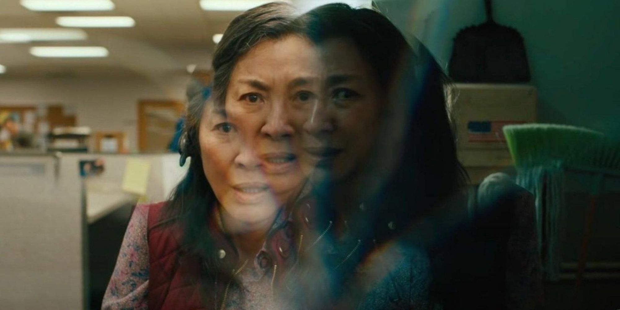 Michelle Yeoh and the alternate version of her character 