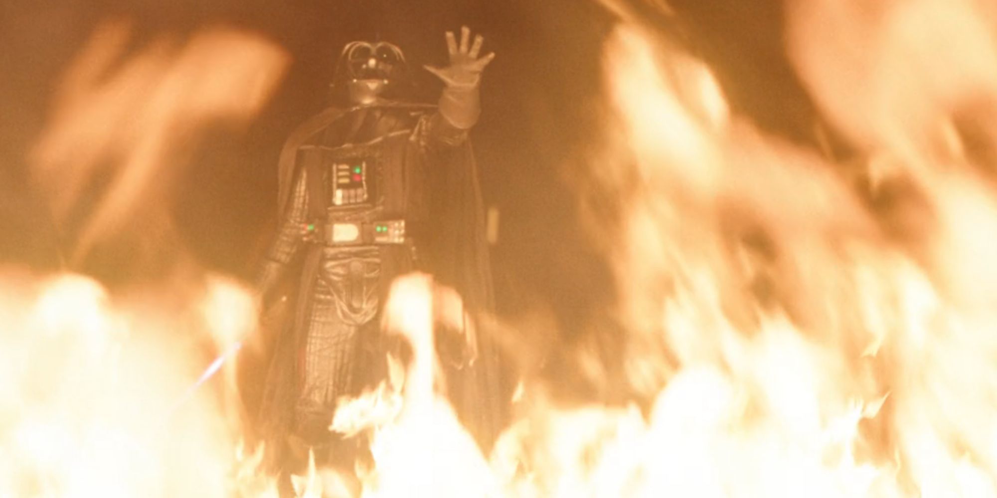 Darth Vader burns Obi-Wan