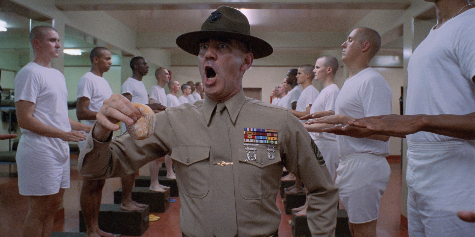 R. Lee Ermey yelling after discovering a donut in 'Full Metal Jacket'