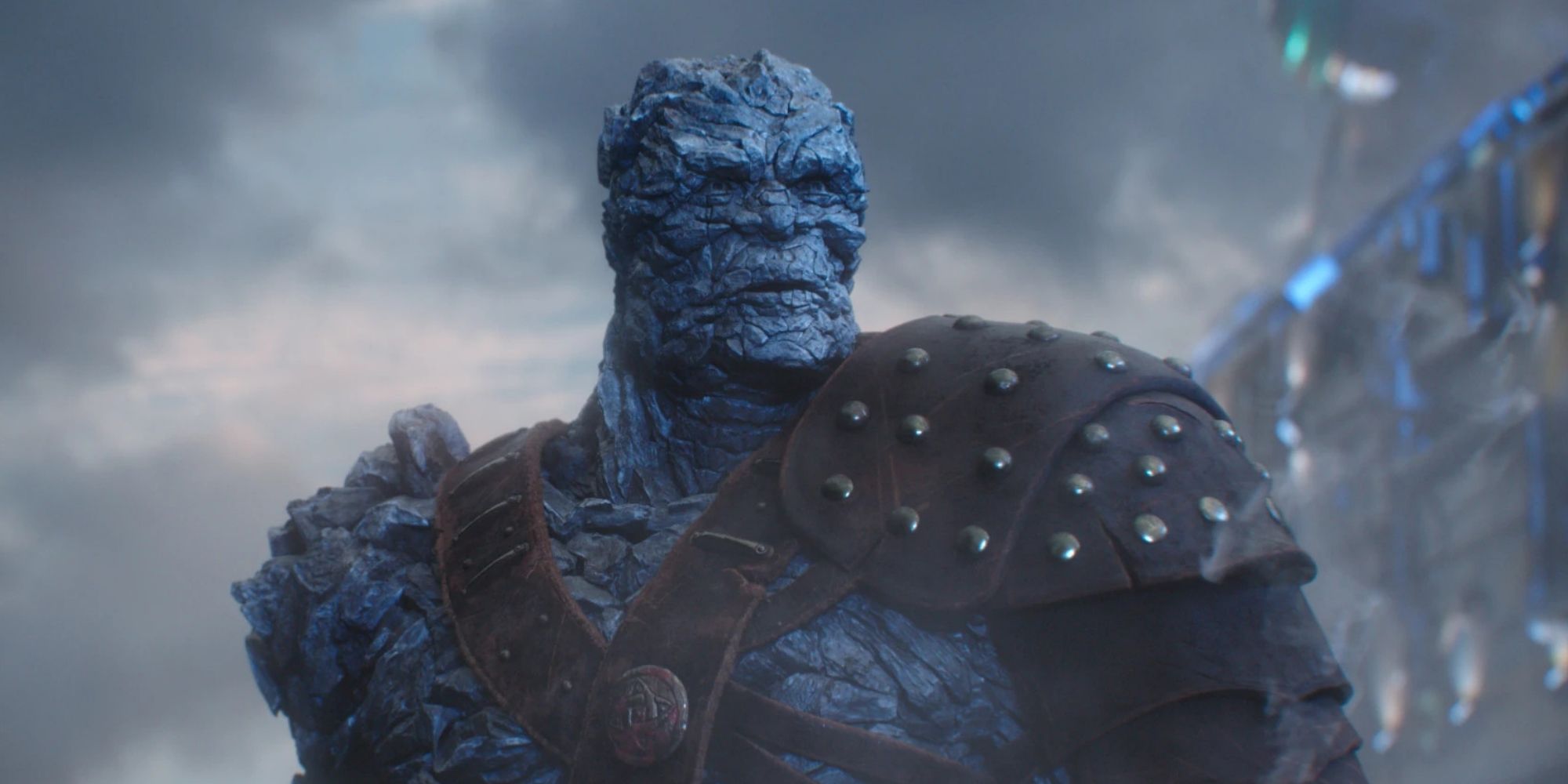 Close-up of Korg in 'Thor: Ragnarok' (2017)