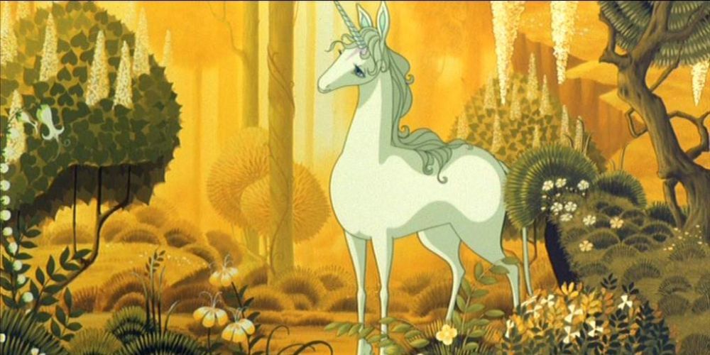 The unicorn learns she is the last in The Last Unicorn
