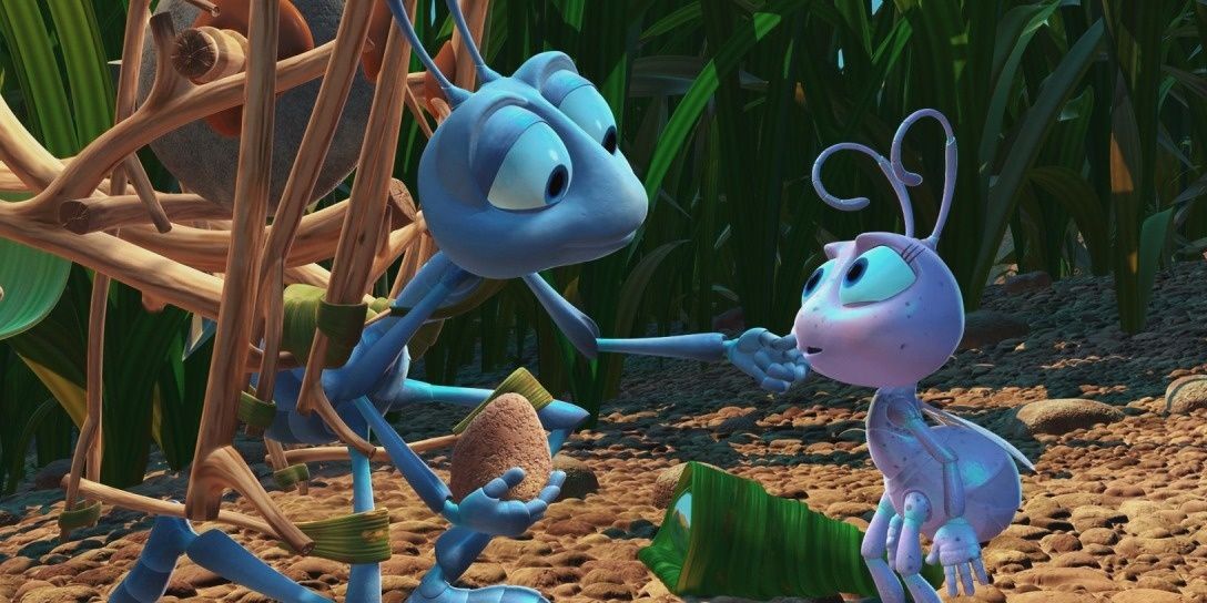 Flik and Dot in A Bug's Life