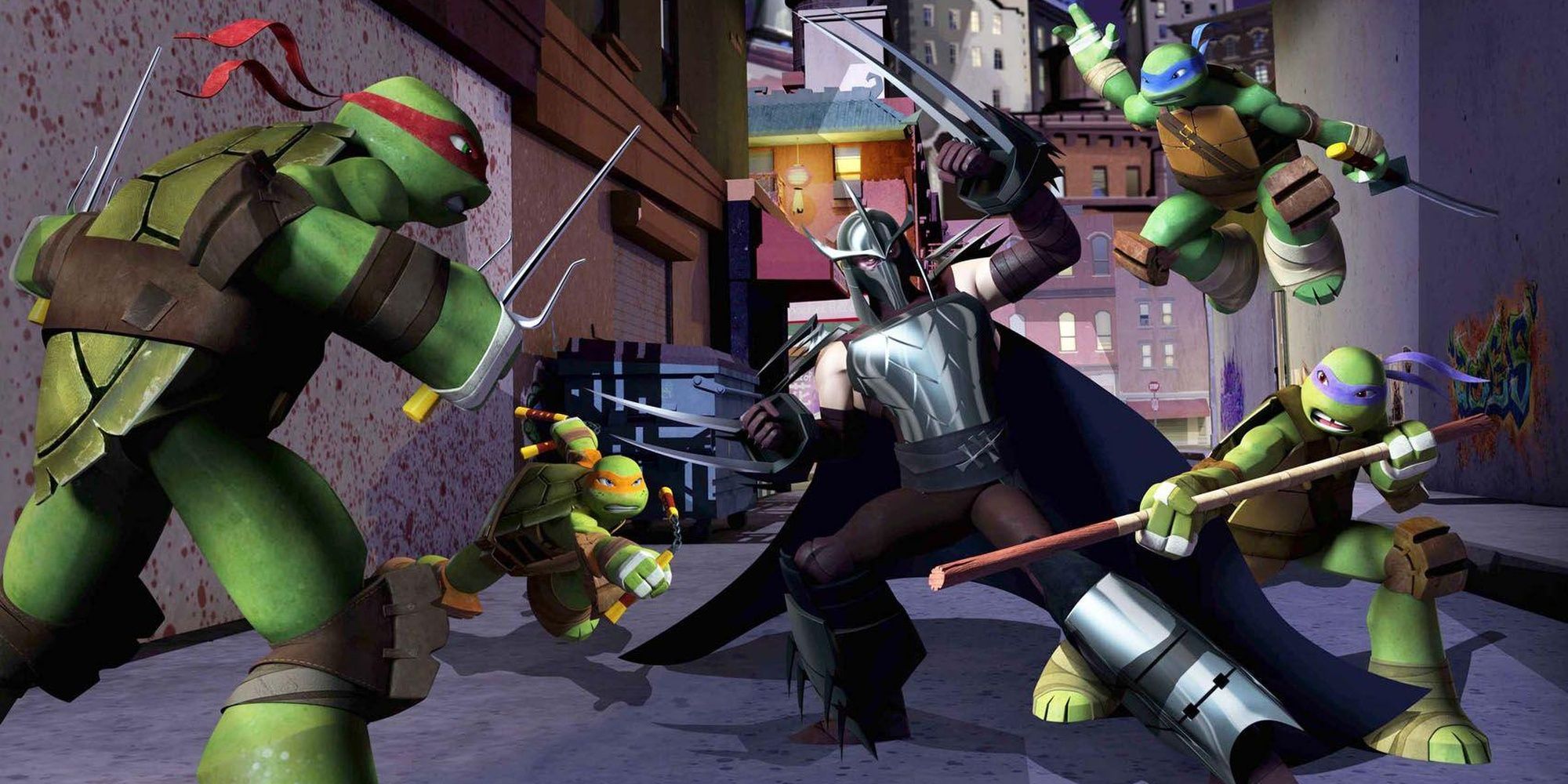 Teenage Mutant Ninja Turtles vs Shredder