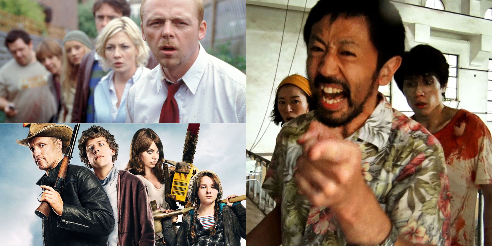 Shaun of the Dead, Zombieland, and One Cut of the Dead