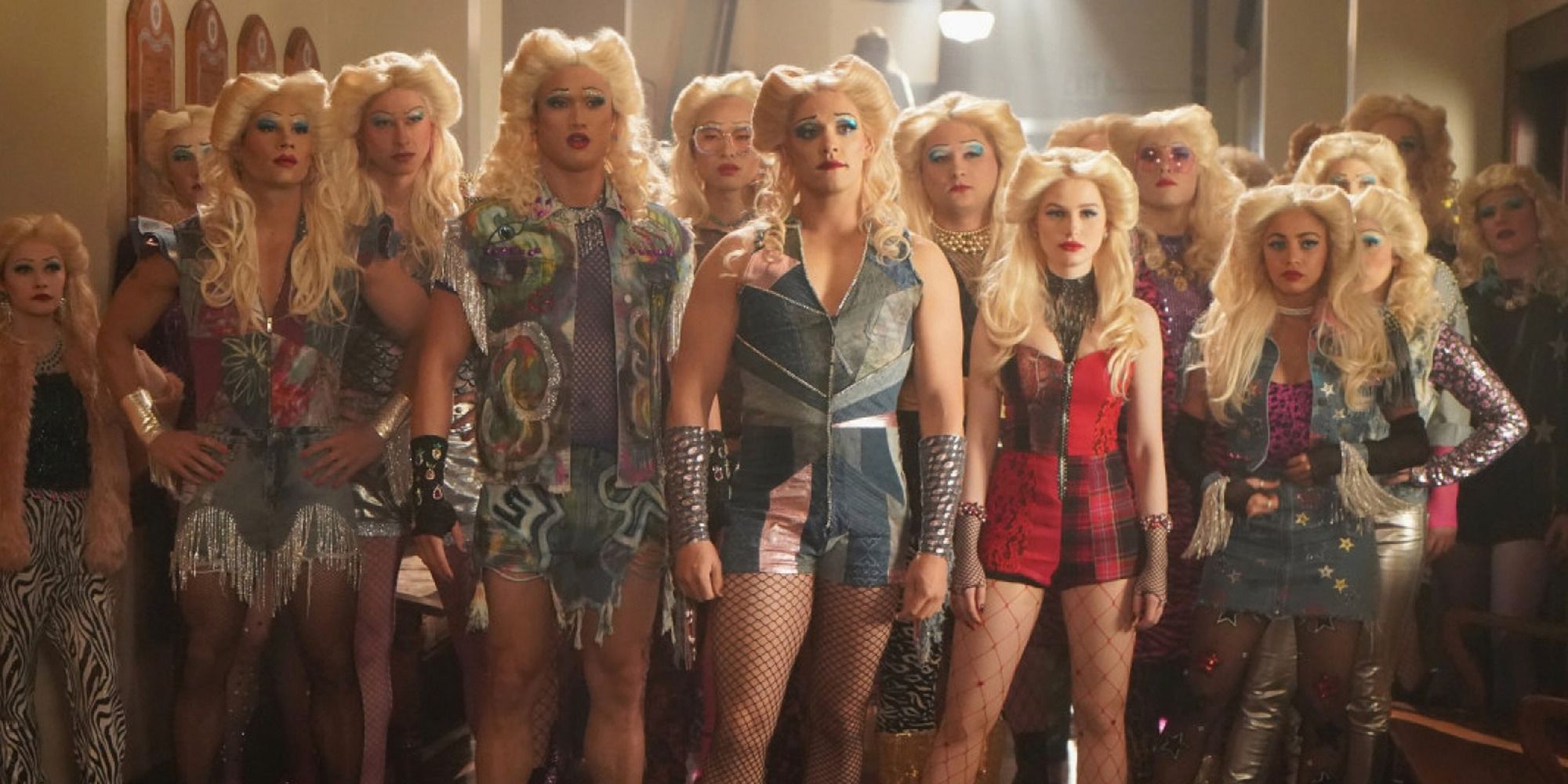 A group of teens dressed as characters from Hedwig and the Angry Inch