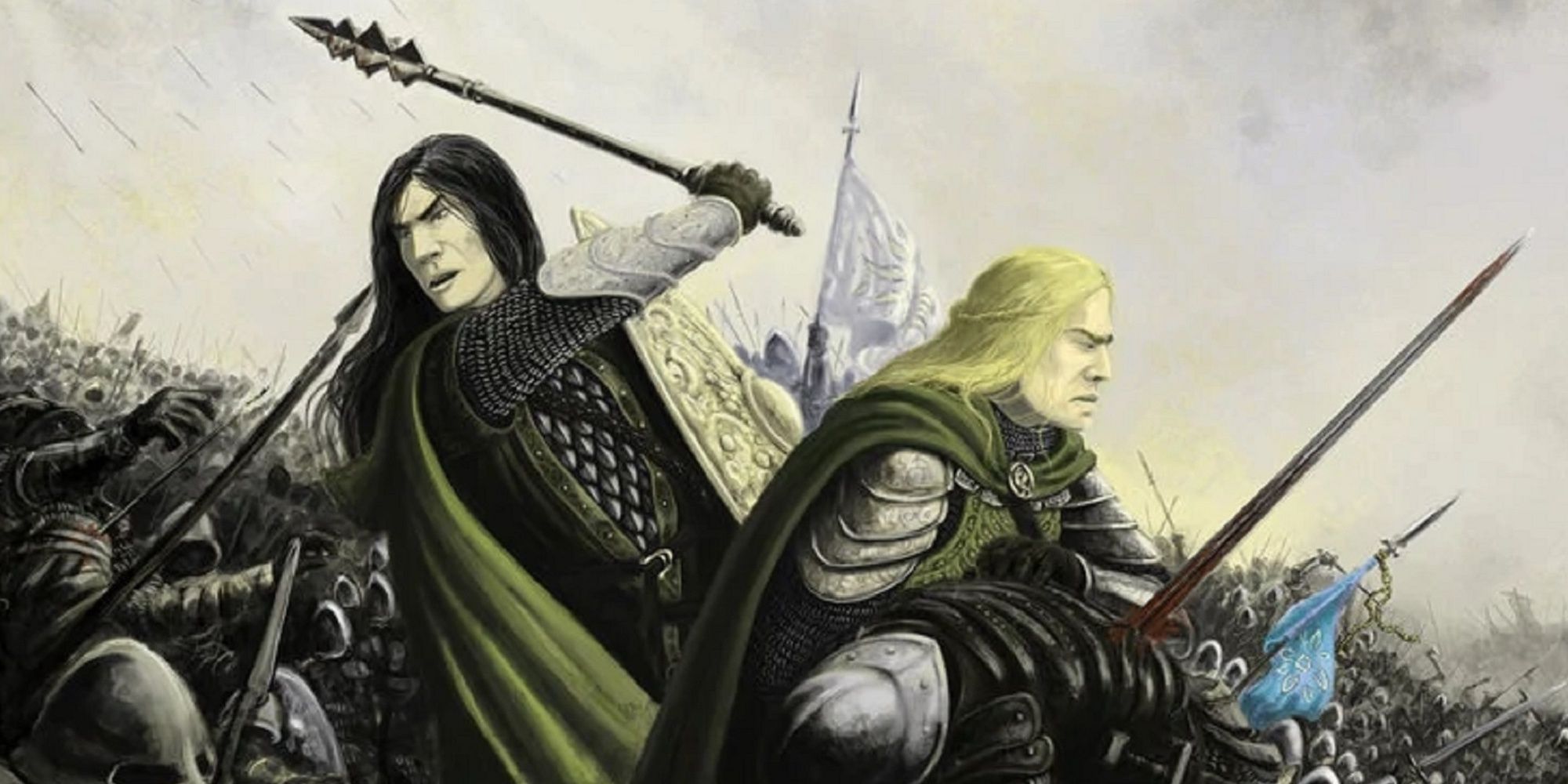 Illustration of Beleg in battle.