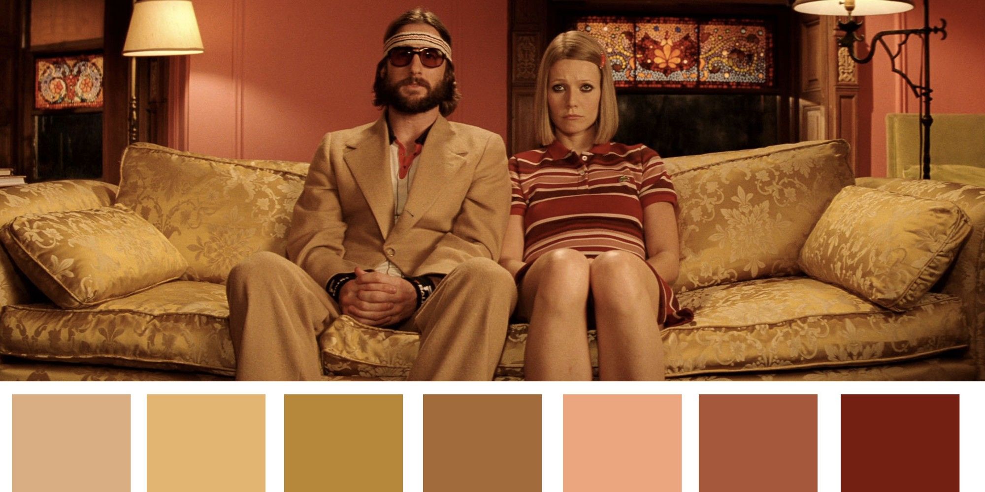 Color Palette in a Wes Anderson Film