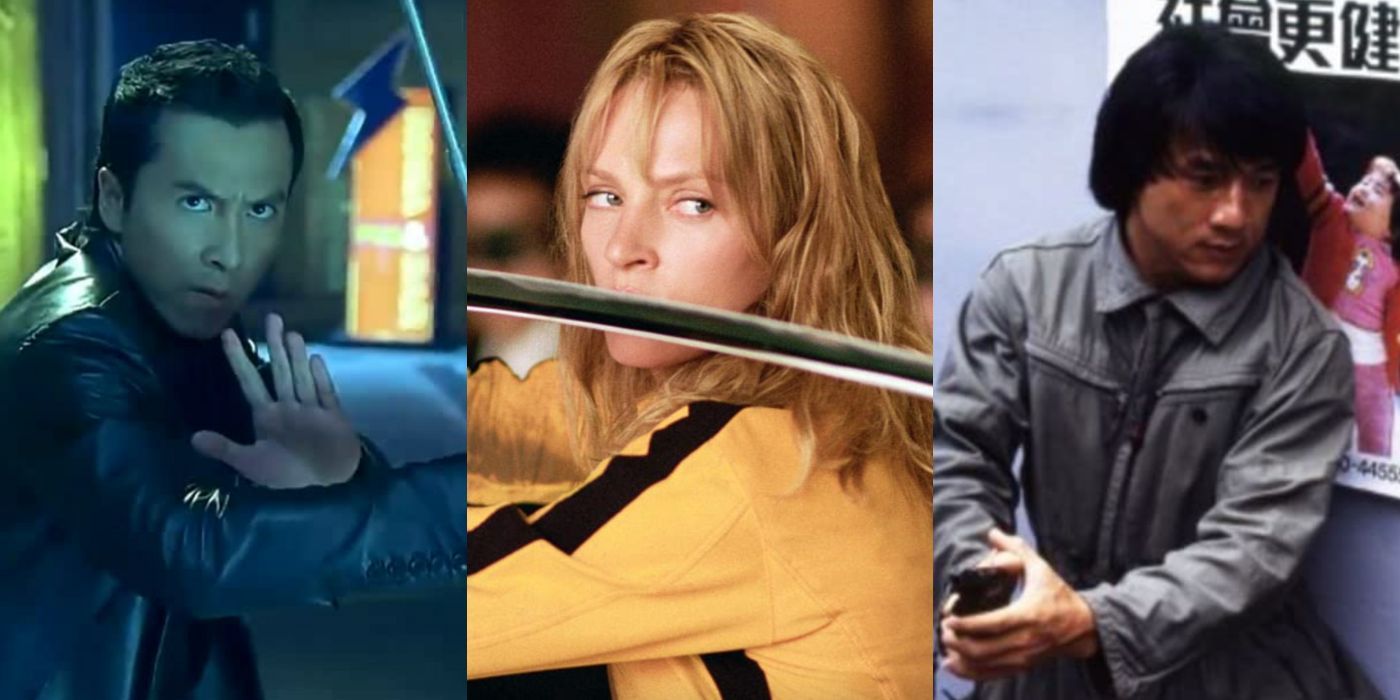 Donnie Yen in 'Kill Zone', Uma Thurman in 'Kill Bill: Vol 1' and Jackie Chan in 'Police Story'