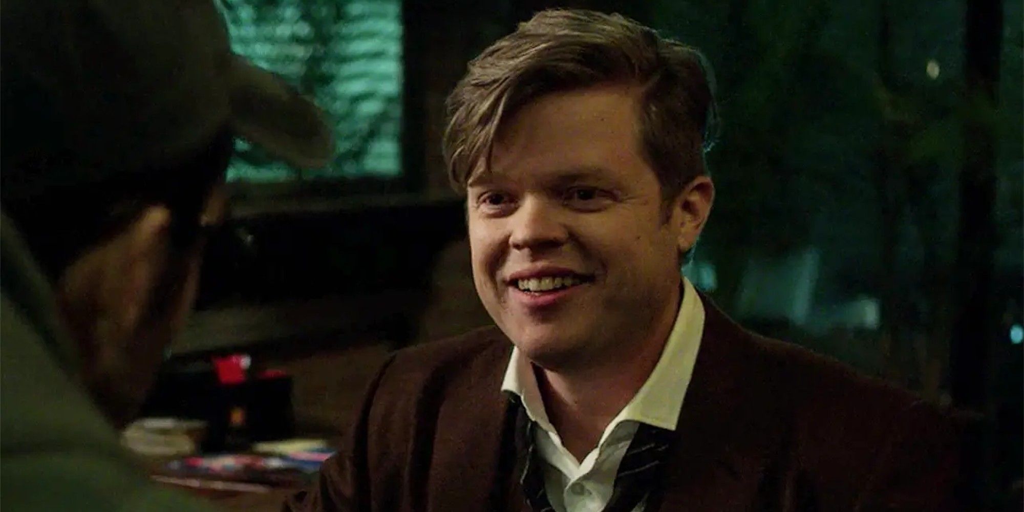 Foggy Nelson smiling at Matt Murdock in the Daredevil TV series.